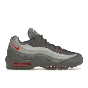 Nike �i�C�L �����Y �X�j�[�J�[ �yNike Air Max 95 Grey Red�z �T�C�Y US_8.5(26.5cm) Grey/Dark Grey/Red