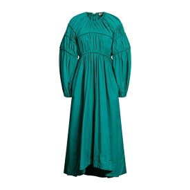 【送料無料】 ウラ・ジョンソン レディース ワンピース トップス Midi dresses Emerald green