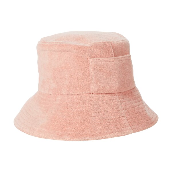 ラックオブカラー レディース 帽子 アクセサリー Wave Bucket Terry Baby Pink