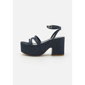 マックス アンド コー レディース サンダル シューズ WEDGY - High heeled sandals - denim