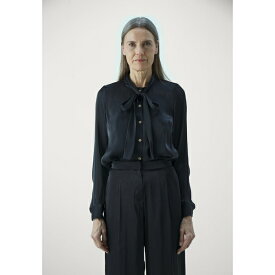 マイケルコース レディース シャツ トップス IRIDESCENT BOW - Button-down blouse - black