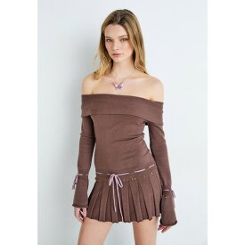 ジェーデッド レディース ワンピース トップス SIENNA OFF THE SHOULDER DRESS - Jumper dress - brown