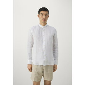 120％リノ メンズ シャツ トップス LONG SLEEVE MEN SLIM FIT - Shirt - white