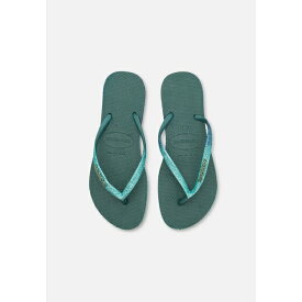 ハワイアナス レディース サンダル シューズ SLIM SPARKLE FADE - T-bar sandals - pantanal green