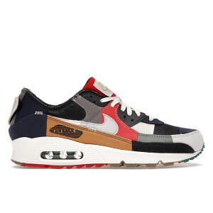 Nike iCL fB[X Xj[J[ yNike Air Max 90 Legacy (Women's)z TCY US_W_10.5 College Navy/Light Bone-Sail-Chile Red