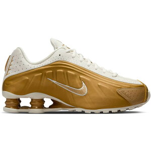 Nike �i�C�L ���f�B�[�X �X�j�[�J�[ �yNike Shox R4 Metallic Gold (Women's)�z �T�C�Y US_7.5(24.5cm) Soft Pearl/Metallic Gold