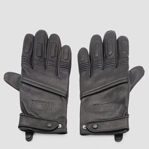 }^}WF Y  ANZT[ Black Leather Gloves Black