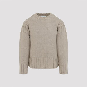 �W���E�T���_�[ �����Y �j�b�g&�Z�[�^�[ �A�E�^�[ Long Sleeves Cn Sweater Sand Stone