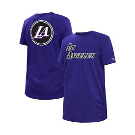 ニューエラ レディース Tシャツ トップス Men's Blue Los Angeles Lakers 2022/23 City Edition Big and Tall T-shirt Blue