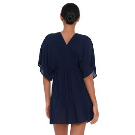 ラルフローレン レディース カットソー トップス Lauren by Ralph Lauren Crinkle Rayon Tunic Dark Navy