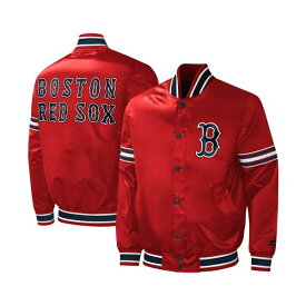 スターター レディース ジャケット＆ブルゾン アウター Men's Red Boston Red Sox Midfield Satin Full-Snap Varsity Jacket Red