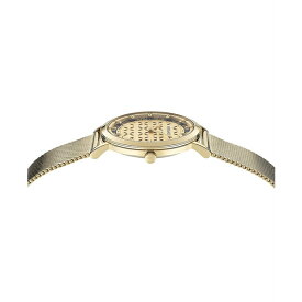 ヴェルサーチ レディース 腕時計 アクセサリー Women's Swiss New Generation Gold Ion Plated Stainless Steel Mesh Bracelet Watch 36mm Ip Yellow Gold