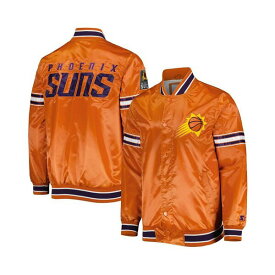 スターター レディース ジャケット＆ブルゾン アウター Men's Orange Phoenix Suns Slider Satin Full-Snap Varsity Jacket Orange
