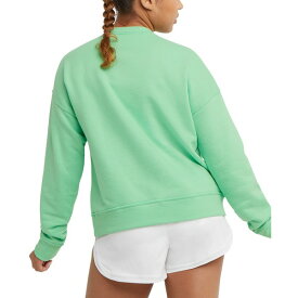 チャンピオン レディース パーカー・スウェットシャツ アウター Women's Powerblend Relaxed Crewneck Sweatshirt Happy Spring Green