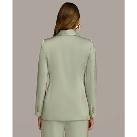 ダナキャラン レディース ジャケット＆ブルゾン アウター Women's One-Button Satin Jacket Pale Jade