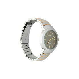 ジョーンズニューヨーク レディース 腕時計 アクセサリー Men's Analog Two-Tone Metal Bracelet Watch 42mm Gray, Silver