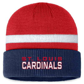 ファナティクス メンズ 帽子 アクセサリー St. Louis Cardinals Fanatics Waffle Cuffed Knit Hat Red