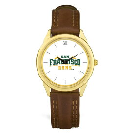 ジャーディン メンズ 腕時計 アクセサリー San Francisco Dons Unisex Team Logo Leather Wristwatch Gold/Brown