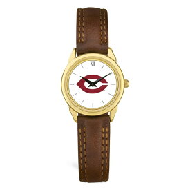 ジャーディン レディース 腕時計 アクセサリー UChicago Maroons Women's Medallion Leather Watch Gold/Brown