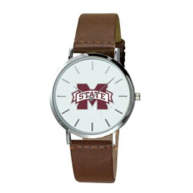 ジャーディン メンズ 腕時計 アクセサリー Mississippi State Bulldogs Plexus Leather Watch Brown