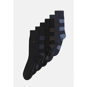 トミー ヒルフィガー メンズ サンダル シューズ RUGBY 6PACK - Socks - blue black combo