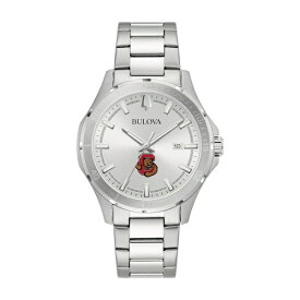 ブロバ メンズ 腕時計 アクセサリー Cornell Big Red Bulova Stainless Steel Classic Sport Watch -