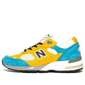 New Balance �j���[�o�����X �����Y �X�j�[�J�[ �yNew Balance Sneakersnstuff x 991 Made in England 'Blue Yellow' M991EF�z �T�C�Y US_9.5(27.5cm)
