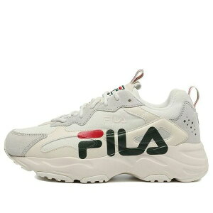 FILA �t�B�� �����Y �X�j�[�J�[ �yFILA Ray Tracer Linear Low Top Running Shoes Grey/Black/Red 1RM01346_142�z �T�C�Y US_7.5(25.5cm)