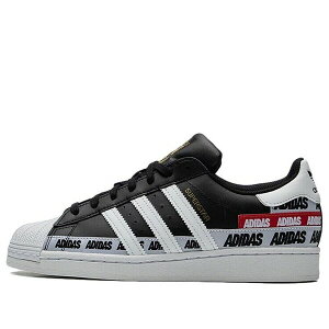 adidas �A�f�B�_�X �����Y �X�j�[�J�[ �yadidas Superstar 'Wordmark Heel Stripe - Core Black' FX5559�z �T�C�Y US_9.5(27.5cm)