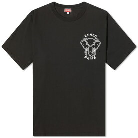 ケンゾー メンズ Tシャツ トップス Kenzo Elephant Classic T-Shirt Black