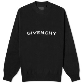 ジバンシー メンズ ニット&セーター アウター Givenchy Archetype Logo Knit Jumper Black