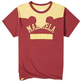 マルタンマルジェラ メンズ Tシャツ トップス Maison Margiela Western Logo T-Shirt Burgundy