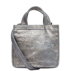 アクネ ストゥディオズ レディース トートバッグ バッグ Acne Studios Small Logo Tote Bag Silver