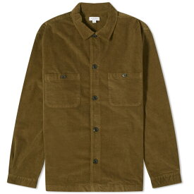 サンスペル メンズ ジャケット＆ブルゾン アウター Sunspel Cellular Cord Overshirt Green