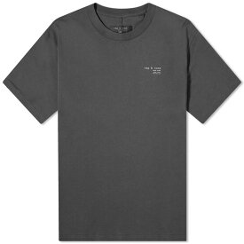 ラグアンドボーン メンズ Tシャツ トップス Rag & Bone Logo T-Shirt Black