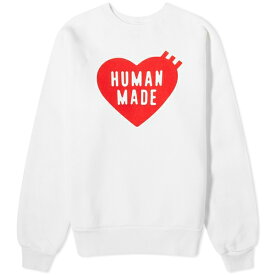 ヒューマンメイド メンズ パーカー・スウェットシャツ アウター Human Made Heart Crew Sweat White