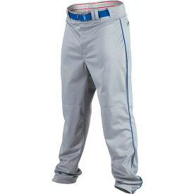 ローリングス メンズ ランニング スポーツ Rawlings Men's Premium Plated Piped Baseball Pants Grey/Royal