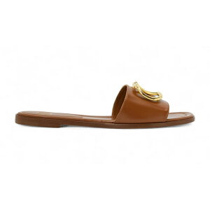 Valentino @eBm fB[X Xj[J[ yValentino V Logo Signature Slippers Brown (Women's)z TCY EU_36.5(23cm) Brown