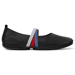 Camper Jy[ fB[X Xj[J[ yCamper Twins Ballerina Flat Black Red Blue (Women's)z TCY EU_38(24cm) Black