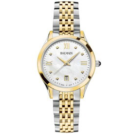 バルマン レディース 腕時計 アクセサリー Women's Swiss Classic R Diamond Accent Two-Tone Stainless Steel Bracelet Watch 34mm Silver/yellow