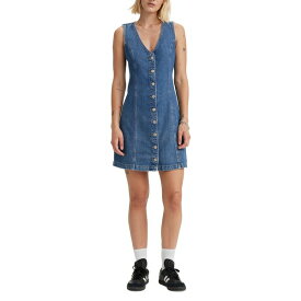 リーバイス レディース ワンピース トップス Women's Thora Denim Mini Dress Live Fast