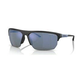 アーネット レディース サングラス＆アイウェア アクセサリー Unisex Polarized Sunglasses, AN430868-ZP Matte Black