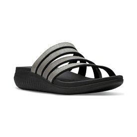 クラークス レディース サンダル シューズ Women's Cloudsteppers Glide Hi Iris Sandals Pewter Metallic