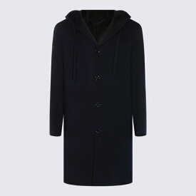 ラルディーニ メンズ ジャケット＆ブルゾン アウター Blue Wool Coat BLUEBLACK