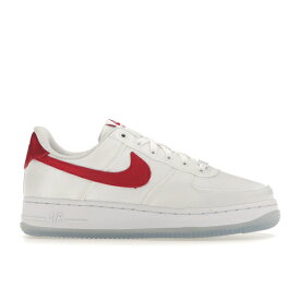 Nike ナイキ レディース スニーカー 【Nike Air Force 1 Low '07】 サイズ US_W_9W Satin White Varsity Red (Women's)