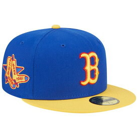 ニューエラ メンズ 帽子 アクセサリー Boston Red Sox New Era Empire 59FIFTY Fitted Hat Royal/Yellow