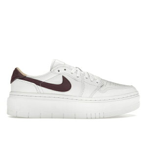 Jordan W[_ fB[X Xj[J[ yJordan 1 Elevate Low White Bordeaux (Women's)z TCY US_W_10.5 White/White/White Onyx/Bordeaux