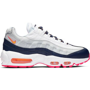 Nike iCL fB[X Xj[J[ yNike Air Max 95 Midnight Navy Pure Platinum Laser Orange (Women's)z TCY US_7.5(24.5cm) Midnight Navy/Pure Platinum-White-Laser Orange