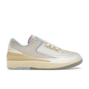 Jordan W[_ fB[X Xj[J[ yJordan 2 Retro Low Look, Up in the Air (Women's)z TCY US_5.5(22.5cm) Summit White/Varsity Red-Ice Blue-Iced Lilac-Muslin-Light Steel Grey