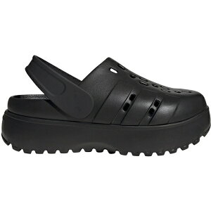 adidas AfB_X fB[X Xj[J[ yadidas Adilette Platform Clogs Core Black (Women's)z TCY US_7(24.0cm) Core Black/Core Black/Core Black